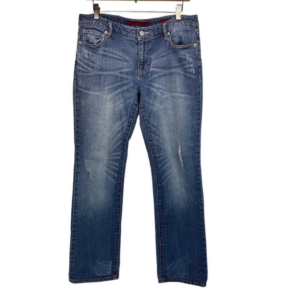 Banana Republic Womens Straight Leg Jeans Size 10/30 Distressed